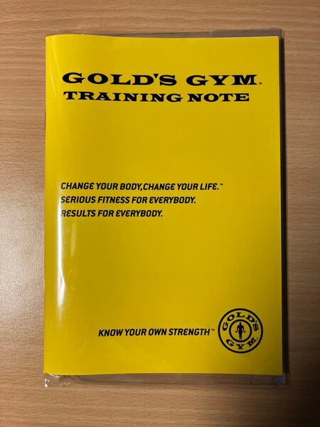 GOLD'S GYM トレーニングノート 新品未開封