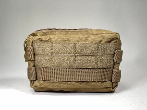 【カーキ】タクティカルポーチ ミリタリーポーチ モールシステム molle