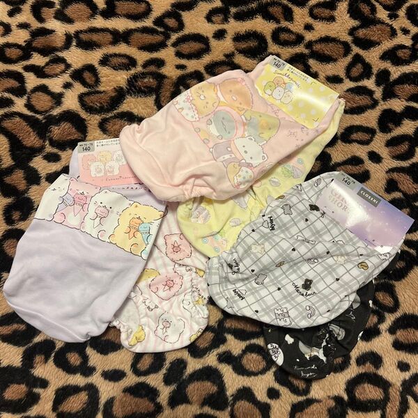 女の子用ショーツ 140サイズ 6枚セット まとめ売り