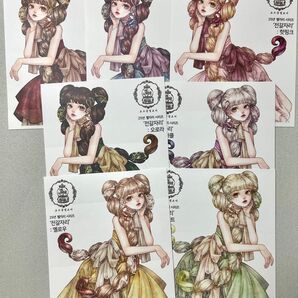 『C141』creampeachさん(クリームピーチさん) 人物ステッカー 7枚セット