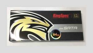☆彡 ６４GB msata SSD KingSpec製 未使用品 ☆彡 あ ZIF ＨＤＤの代替え用・速度UP！！に