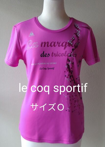 【美品】le coq sportif ルコック スポルティフ レディース Tシャツ ピンク サイズO