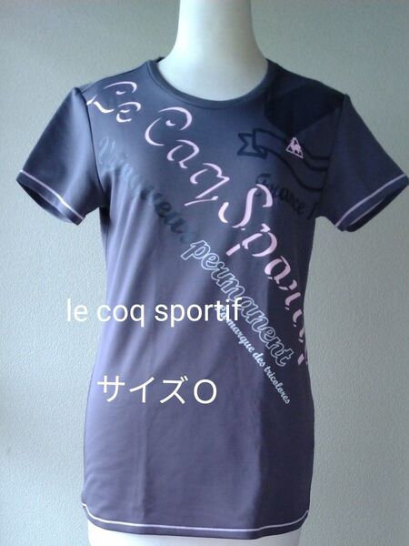 【美品】le coq sportif ルコック スポルティフ レディース Tシャツ グレー サイズO