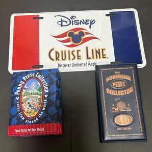 アメリカ ディズニーその他各地 プレスコイン ディズニークルーズプレート付