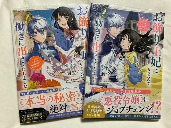 お飾り王妃になったので、こっそり働きに出ることにしました うさぎがいるので独り寝も寂しくありません! 3.4巻 封宝/漫画