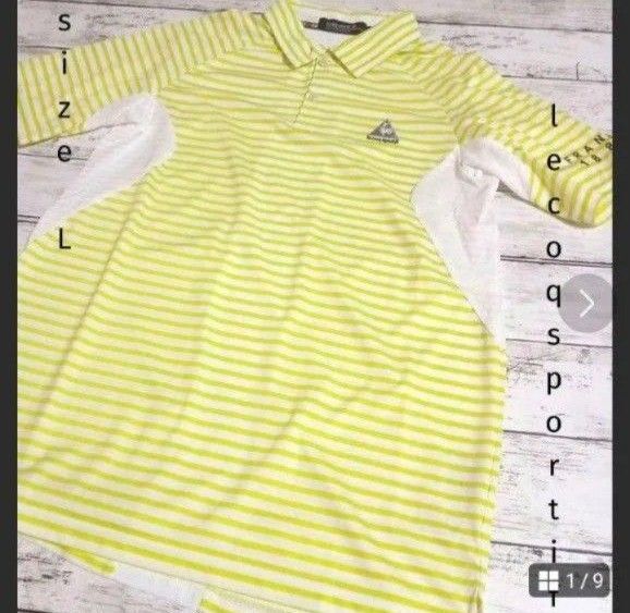 LE COQ GOLF メンズ 半袖 ポロシャツ 春夏 L ルコックゴルフ
