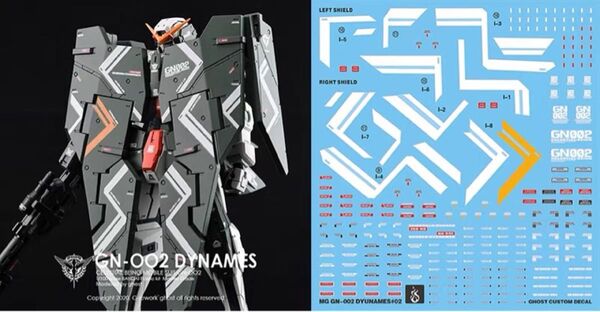 MG ガンダムデュナメス用水転写式デカール 炎社製 ガンダムデカール