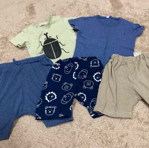 半袖 男の子 キッズ 子供 Tシャツ パンツ ボトムス 90cm まとめ売り