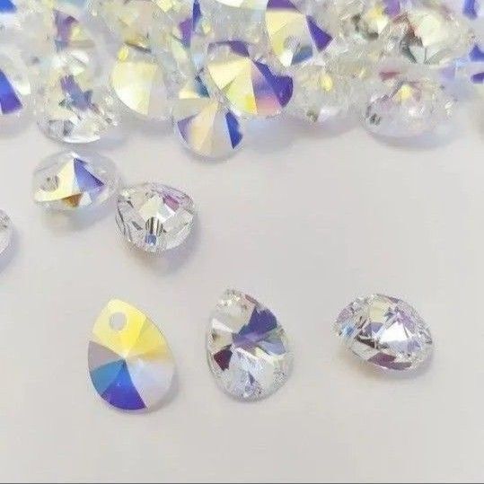スワロフスキー #6128/8mm クリスタルAB/4個