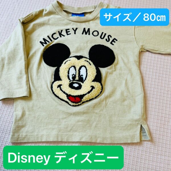 Disney ディズニー /ミッキーマウス Tシャツ 七分袖 80㎝