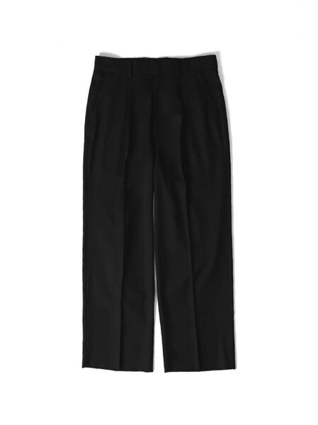 コルニエ Super130's WORSTED WOOL WIDE SLACKS L