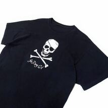 90’s スカル パイレーツ ヴィンテージ Tシャツ ブラック 黒 ドクロ 海賊 サンディエゴ スケーター プリント XL LIFE’S A BEACH USA 古着_画像4