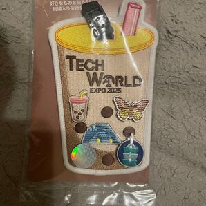Tech WORLD EXPO 2025 ノベルティ ネームタグ タピオカ風 未使用