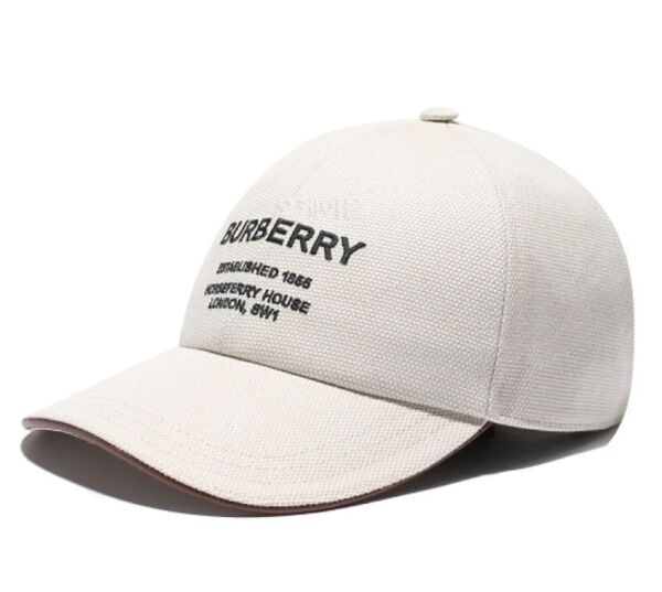 BURBERRY ベースボールキャップ ベージュに近いホワイト
