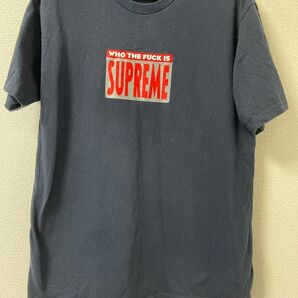 Supreme Who the fuck is Tシャツ ネイビーサイズL