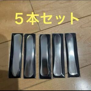 ケース付きステンレススパチュラ 5本セット