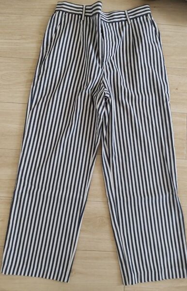 【値下げ不可、今月末まで】ストライプパンツ