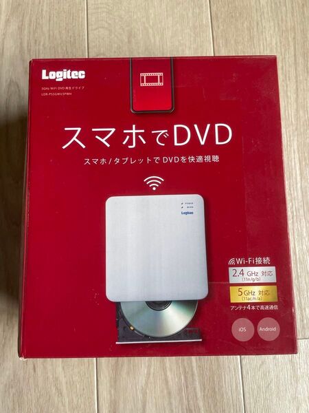 Logitec 5GHz WIFI DVD再生ドライブ LDR-PSSGWU3PWH