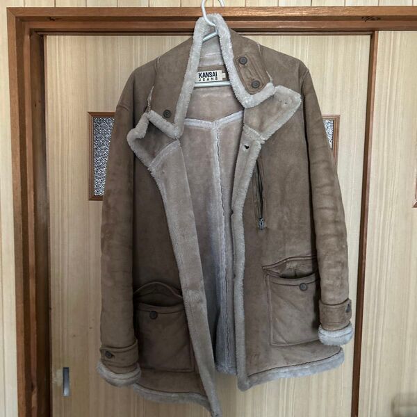 KANSAI JEANS ムートンジャケット ブラウン メンズ アウター