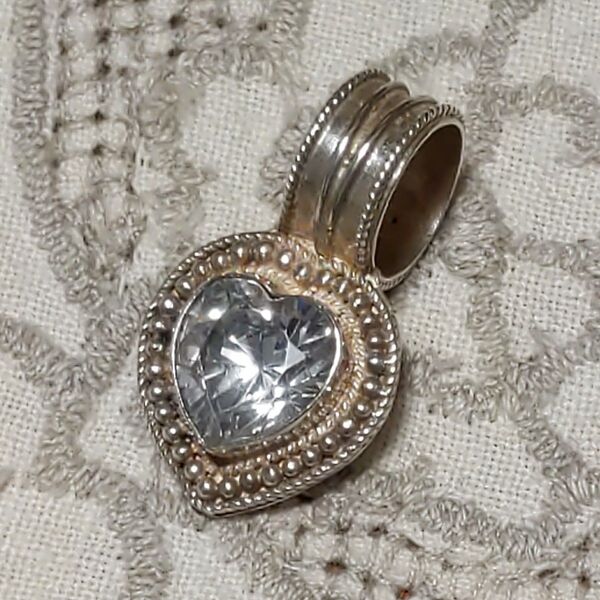 ミュージアムオブジュエリー ペンダントトップ シルバー ジルコニア 925 st STERLING アンティーク調