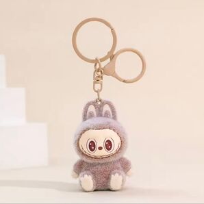 【新品未使用】【送料込】ラブブぬいぐるみキーホルダー茶×1