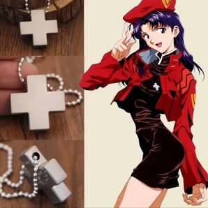 【新品】ネックレス 十字架 クロス ペンダント エヴァンゲリオン 葛城ミサト