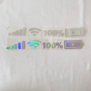 車用 ステッカー バッテリー残量 カーステッカー ウィンドウステッカー 窓
