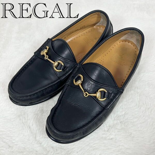 REGAL ホースビットローファー ローファー ブラック 22.5cm レザー