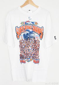 【NFL/新品】ブロンコス第３２回スーパーボウル優勝記念Tシャツ（集合写真）L【STARTER/スターター】Denver Broncos Super Bowl XXXII