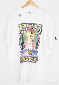 【NFL/新品】パッカーズ第３１回スーパーボウル優勝記念Tシャツ（ロッカールーム）L【STARTER/スターター】Packers Super Bowl Deadstock