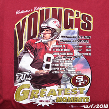 【NFL P/新品】スティーブヤング（フォーティナイナーズ）引退記念Tシャツ【JOY ATHLETIC/Hanes】SF 49ers Steve Young '90s Deadstock_画像2