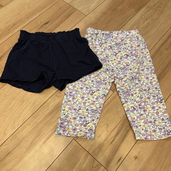 ショートパンツ レギンス 2点セット 120