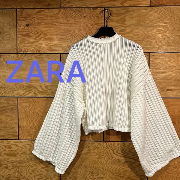 ZARA キモノスリーブ メッシュ トップス S