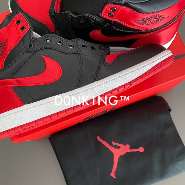 定価以下 国内正規 NIKE WMNS AIR JORDAN 1 RETRO HIGH OG SATIN BRED サテンブレッド