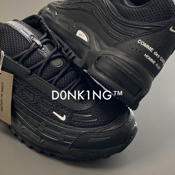 カニエウエスト着 ブラック COMME des GARCONS コムデギャルソンオムプリュス Nike Air Max TL2.5