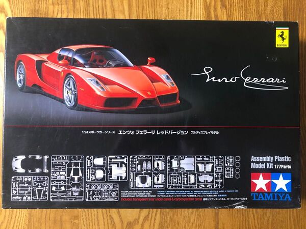 プラモデル タミヤ 1/24 スポーツカーシリーズ エンツォ フェラーリ レッドバージョン フルディスプレイモデル