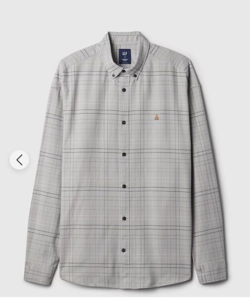 GAP オックスフォードブラナンベアビッグシャツ ユニセックス トーナルグレープラッド M