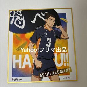 ハイキュー 横断幕 箔押し ミニ色紙 東峰