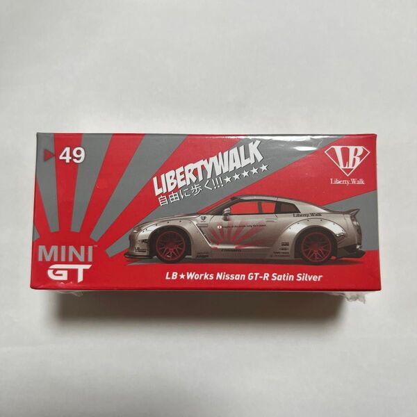 MINI GT No.49 LB Works GT-R Satin Silver