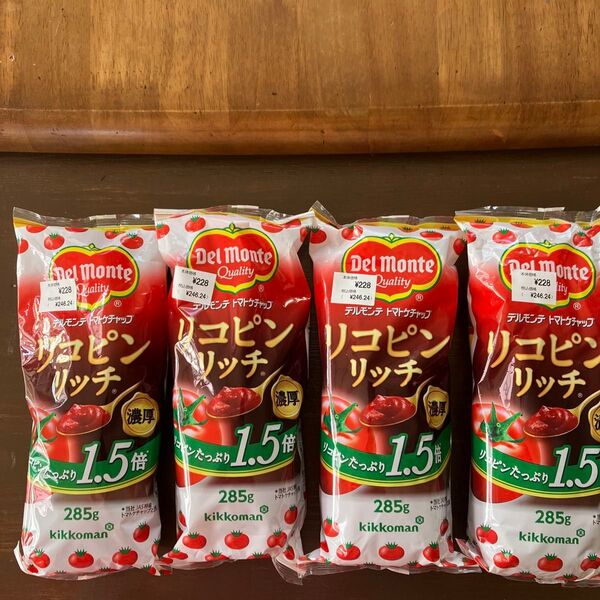 デルモンテケチャップ リコピンリッチ 285g 1.5倍×4本