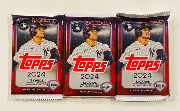 2024 Topps Baseball Series 2 - Value トップス ベースボール シリーズ 2 未開封 3パック