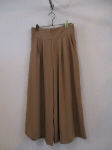 AZURbymoussy light brown gaucho pants (USED)20719SA)