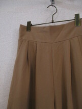 AZURbymoussy薄茶ガウチョパンツ（USED）20719SA)_画像2