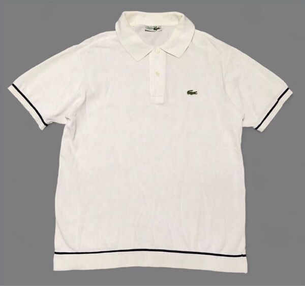 希少●CHEMISE LACOSTE ラコステ●70's ヴィンテージ フランス製 フレンチラコステ 半袖 ポロシャツ 4