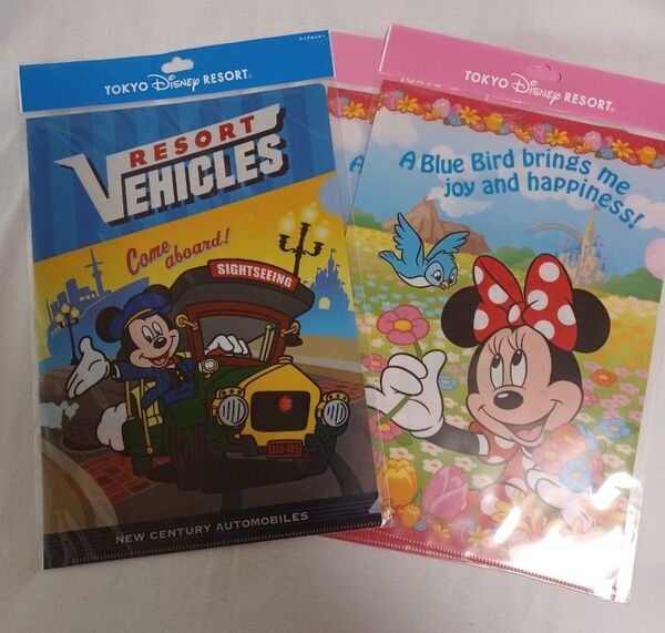 東京ディズニーリゾート クリアファイル ミッキー&ミニー 3枚セット 未使用