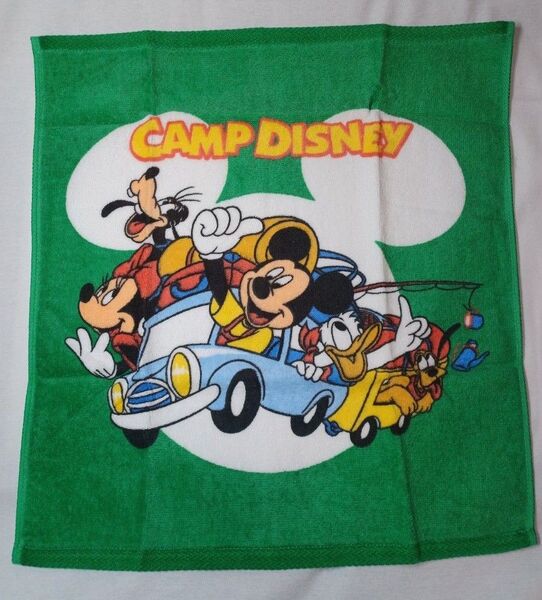 ディズニー ミッキー CAMP DISNEY ハンドタオル 未使用