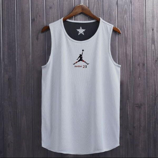 新品未開封 5XL マイケルジョーダン リバーシブル 白紺 タンクトップNBA シカゴブルズ