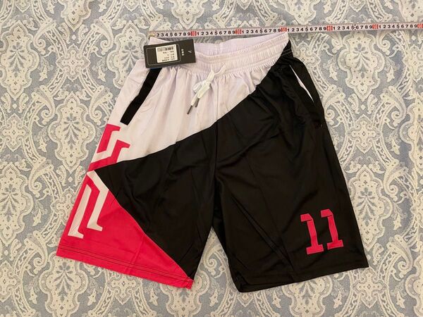 新品未開封 XL カイリーアービング バスパン 黒x白xピンク NBA マブス アシメ アシンメトリー