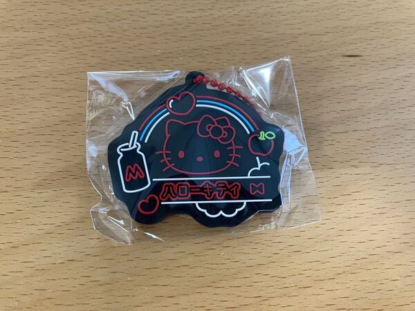 ガチャガチャ サンリオキャラクターズ ビビットネオンラバーキーチェーン ハローキティ