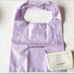 JILL STUART エコバッグ ポーチ セット パープル クリア